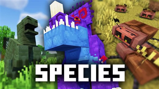 【中字熟肉】Species mod展示 | 众多神奇的生物！-吟游の诗人と歌-minecraft-哔哩哔哩视频