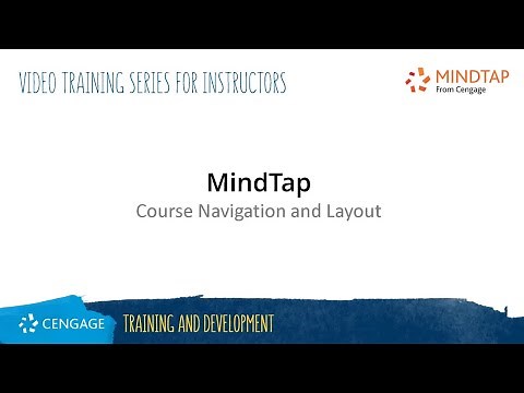 MindTap: Course Navigation and Layout