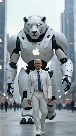 TIM COOK & APPLE’S ROBOTIC LION in Futuristic CGI Showcase