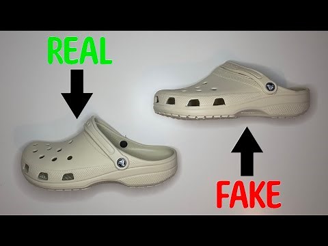 REAL VS. FAKE CROCS CLASSIC CLOGS BONE COMPARISON
