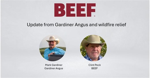 Update from Gardiner Angus and wildfire relief
