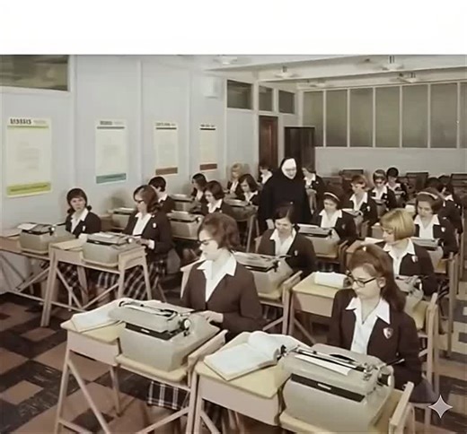 The oldest typing academy of USA The sound of keyboard punching old memory old technology #viral #foryoupage