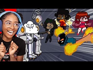 CAROL AND SUNDAY ARE HERE TO HELP WHITTY FIGHT UPDIKE!! | Reacting to FNF Animations