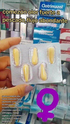 Óvulos de Nistatina y Metronidazol para Infecciones Vaginales