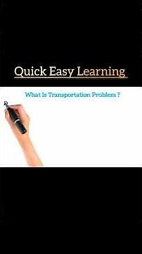 1.General Transportation Problem|Operation Research|What is TP?| How it's Works?With Clear Examples
