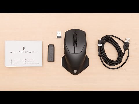 Alienware Wired/Wireless Gaming Mouse AW610M Unboxing 4K