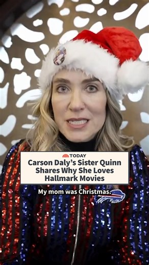 Carson Daly's sister Quinn is a HUGE fan of Hallmark movies, and shared how they make her feel close to her late mother. Quinn had a chance to go to the premiere of the Hallmark movie "Holiday Touchdown: A Bills Love Story" and report back for TODAY. | Today Show