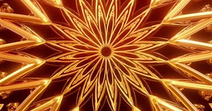 Golden Art Deco Background 4K