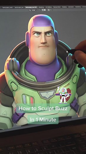 3D Sculpting Tutorial: Creating Buzz Lightyear from Toy Story