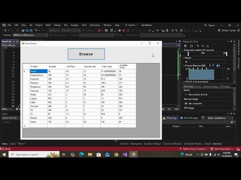 How to Open and Load Excel File into DataGridView in VB.NET (Visual Studio 2022)