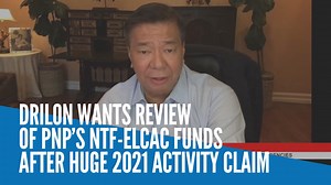 Senator Franklin Drilon has called for a thorough review of the National Task Force to End Local Communist Armed Conflict (NTF-Elcac) funds inside the Philippine National Police (PNP), after it was revealed that 13 million activities were done just in 2021. Video by SENATE OF THE PHILIPPINES | INQUIRER.net