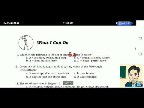 Mathematics 7 Quarter 1 - Module 1 ANSWER KEY Part1 of 4