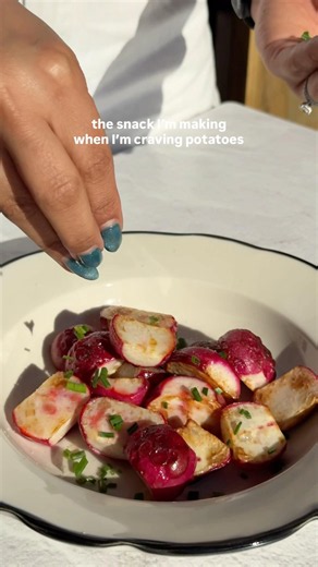 Cooked Radish | easy veggie side dish or snack
