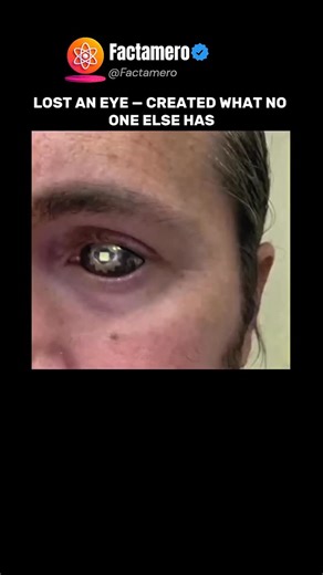 Factamero_ on Instagram: "Bryan Stanley lost his eye to childhood cancer, but instead of hiding it, he turned his story into engineering creativity. He began designing his own prosthetic eyes, and one of the most remarkable versions includes a built-in LED module that works just like a real flashlight. Inside is a tiny autonomous lighting system — not a replacement for vision, but a functional implant that provides focused light where a regular flashlight wouldn’t help. Bryan keeps innovating, c