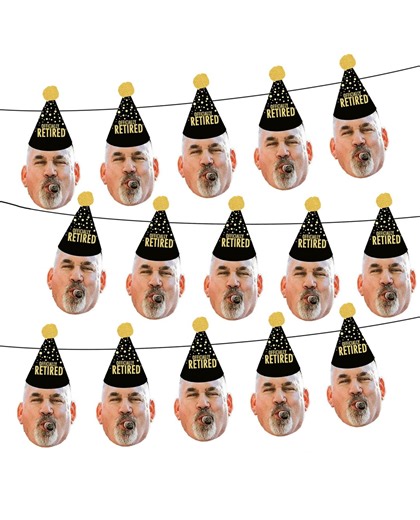 Face Retirement Banners, Retirement Party Face Banner - Etsy