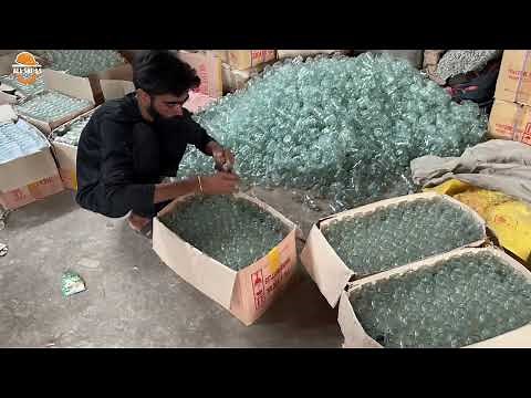 Most Incredible Glass Recycling Process | Transforming Waste into Sustainable Treasures #recycling