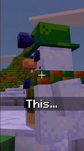 SNOW GOLEM in Minecraft's Sonic Texture Pack #minecraft #mcpe
