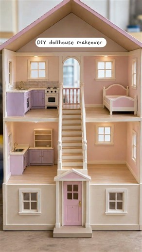 DIY Miniature Dollhouse Makeover 🏠🎀 | Cute Aesthetic Kids Dream House Transformation