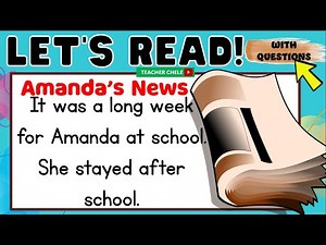 READING FOR GRADE 4, 5 AND 6 - STORIES WITH COMPREHENSION CHECK - AMANDA'S NEWS