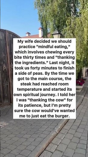 🎬 Mindful Eating Gone Wrong 😂 #funny #shorts #jokes