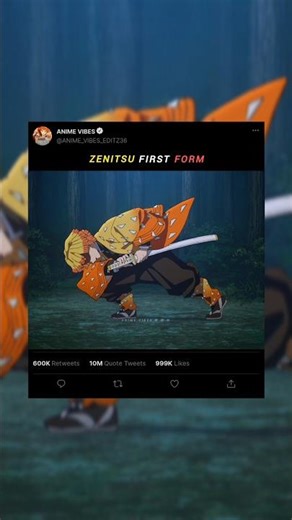 Demon Slayer - Zenitsu First Form 🥶 [ AMV/EDIT ] #shorts #anime #amv #animevibes