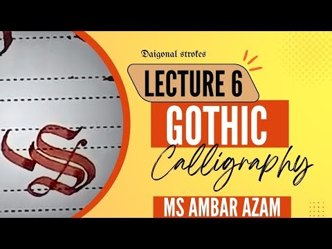 Diagonal strokes of Gothic Calligraphy | how to write gothic script lesson #6