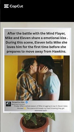 When Eleven and Mike Share an Emotional First kiss ♥️ #strangerthings