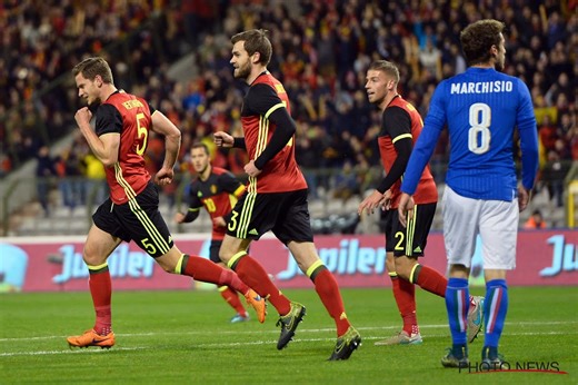 Zeer opvallende naam in de basis, Wilmots tegen Conte en een beslissende Batshuayi: terug in de tijd naar de laatste keer dat de Rode Duivels Italië versloegen