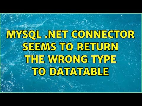 MySql .Net Connector seems to return the wrong type to DataTable