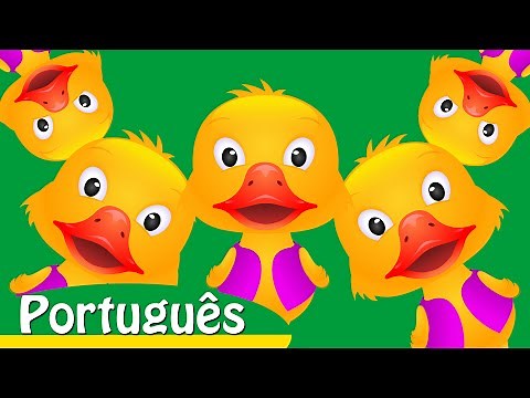 Cinco patinhos Foram nadar (Five Little Ducks) | Canções Infantis em Português | ChuChu TV
