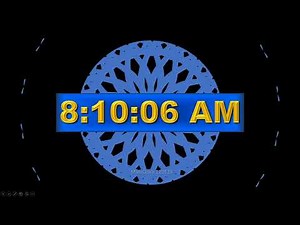 MatsClock 120124 - Free PowerPoint Digital Clock PPT Slide Timer (FullScreen Live Time and Date)