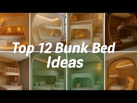 Modern Top 12 Bunk Bed Ideas 💡💡💡space saving bed 2025 #cozybedroom #cozyroom #cozybunkbed