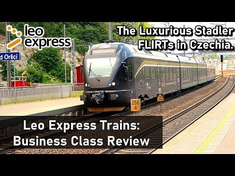 Leo Express - Business Class Review in a Stadler FLIRT (Přerov to Prague)