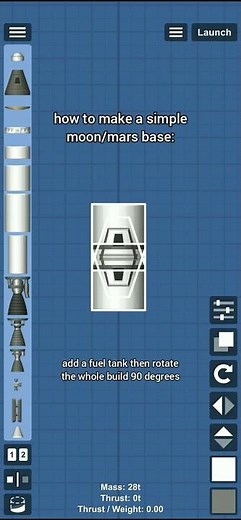 how to make a simple moon/mars base in sfs (easy) #sfs #spaceflightsimulator