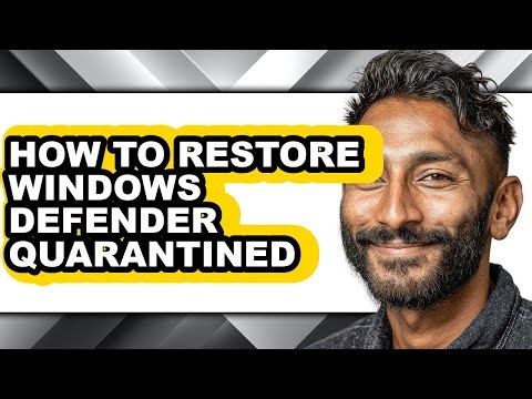 How to Restore Windows Defender Quarantined (full Guide)