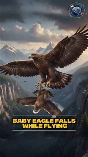 How Eagles Teach Their Young to Fly? 🦅 #short