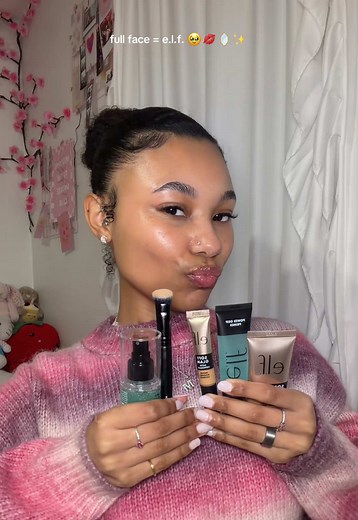 Simple Full Face Makeup Routine with e.l.f. Products