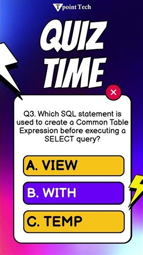 MySQL MCQs | MySQL Practice Questions & Answer | Tpoint Tech