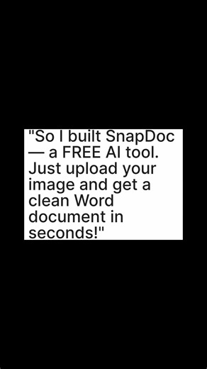 👉 "Stop retyping! Convert any image to Word in 10 seconds 🔥" #aitools