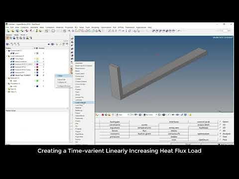 Linear transient Heat Transfer Analysis with Altair OptiStruct
