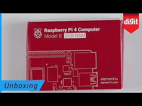 Raspberry Pi 4 Computer Model B - 2GB RAM Unboxing