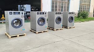 Bestsellers Coin Operated Laundry Machine Fully Automatic Washer Extractor Hard Mount Commercial Washing Machine for Laundromat