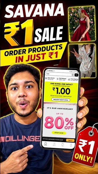 Savana ₹1 Shopping Trick 😍 Get Products at Just ₹1!