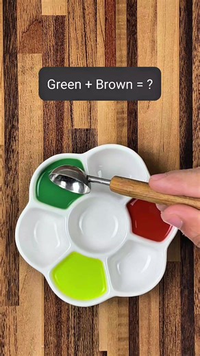 Brown Green Parrot Combination | making different shades with them