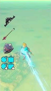 Learn how to FLY in Zelda BOTW with the Bomb Slide! 🚀💥 #Shorts #zeldabotw