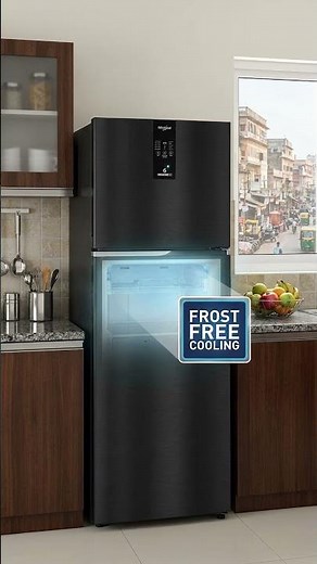 ❄️ Whirlpool 308 L Omega Black Double Door Refrigerator – Features