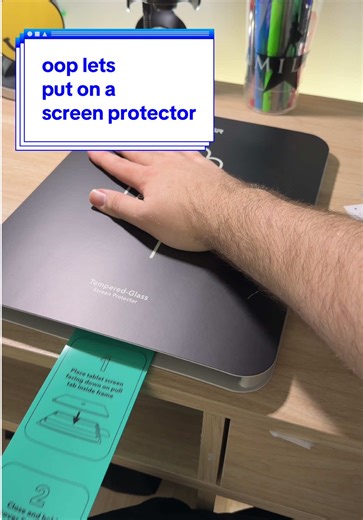 Let’s FINALLY put a screen protector on my 14 month iPad Pro 💀 #ipadpro #ESR #esrscreenprotector #ipad