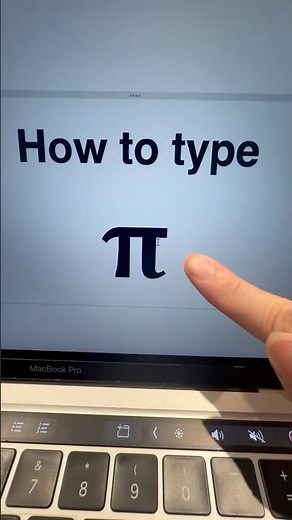 How to type π Pi Symbol #macbooktips #keyboard #macshortcuts 3.141592653589