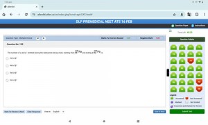 1:32pmallenibt으 allenibt.allen.ac.in/index.php?cmd=api/CAT/te... | Filo