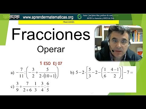 Fracciones Operaciones con fracciones más difíciles 1eso 04 07 . José Jaime Mas